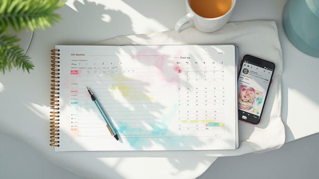 Calendário de conteúdo Instagram para clínicas: planeje postagens e captação